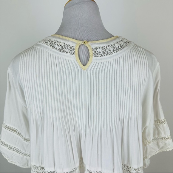 Aritzia Wilfred Beaufort White Lace Hobo Peasant Top Size Large - Picture 14 of 15